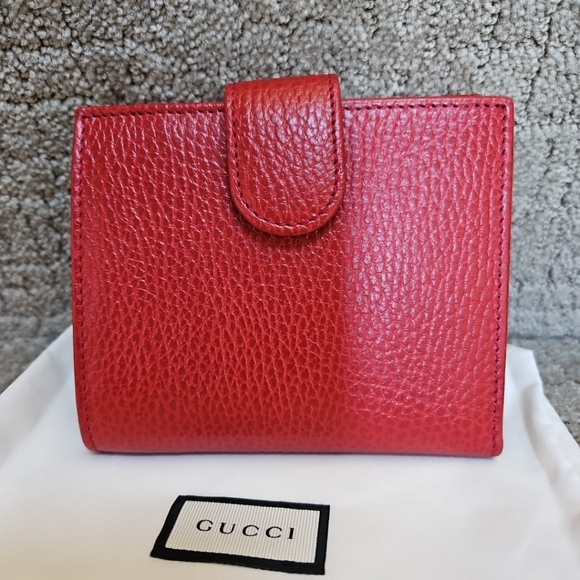 Gucci Wallet Red Calf Leather - Picture 3 of 6